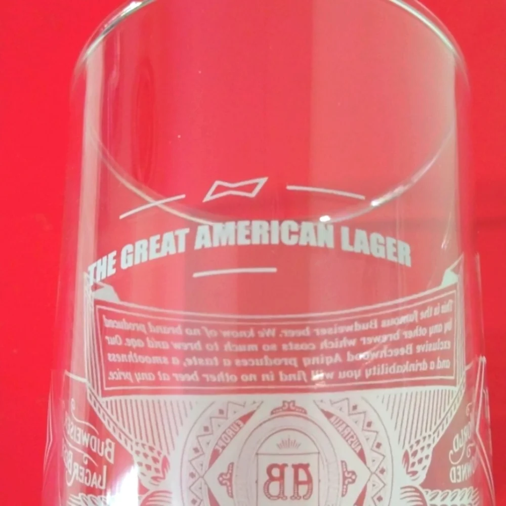 2 FOR $15 BUNDLE Rare Find Home Vintage Budweiser Glass Home Dining Bar